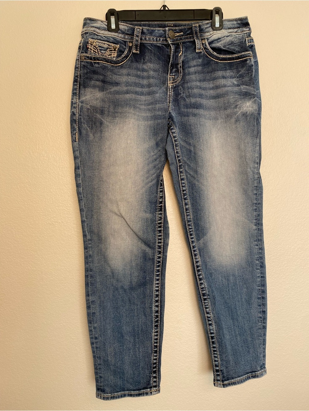EUC Vigoss Skinny Jeans | Medium Wash | Size 30 Stretch Denim